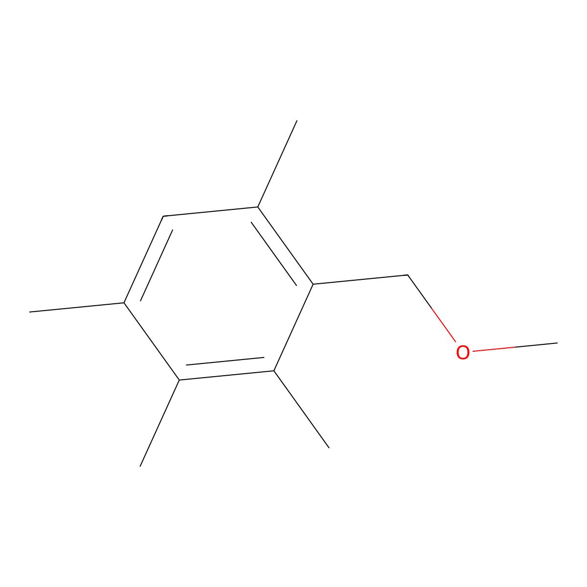 2-(Methoxymethyl)-1,3,4,5-tetramethylbenzene molecular structure, CAS 62608-81-5