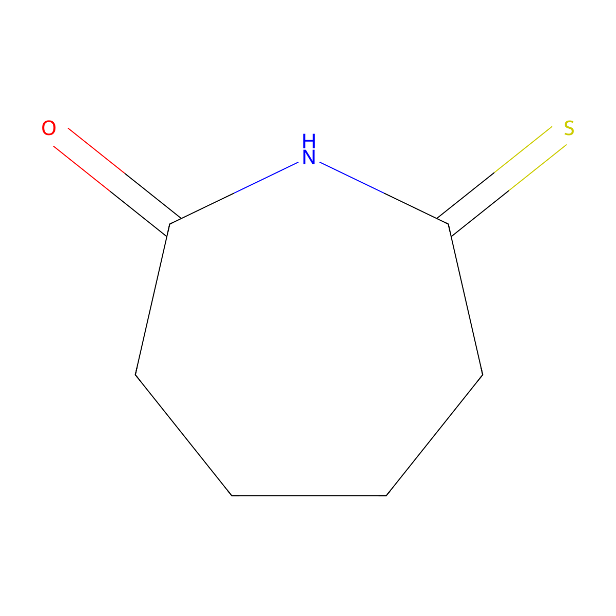 7-Thioxoazepan-2-one molecular structure, CAS 62609-10-3
