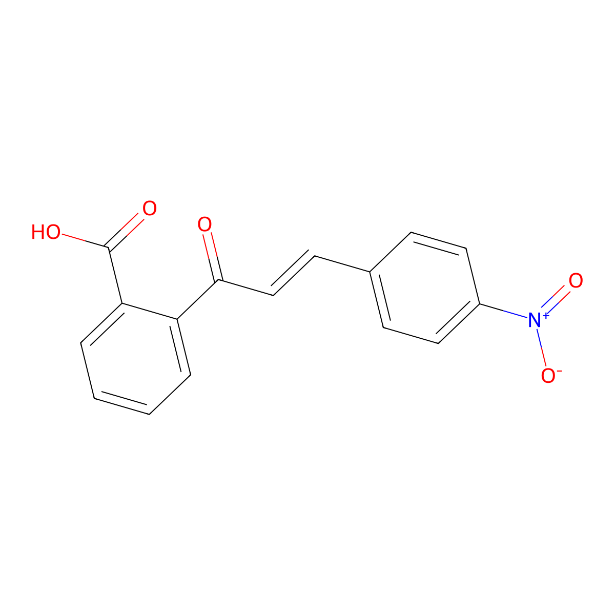 2-[3-(4-Nitrophenyl)acryloyl]-benzenecarboxylic acid molecular structure, CAS 6261-66-1