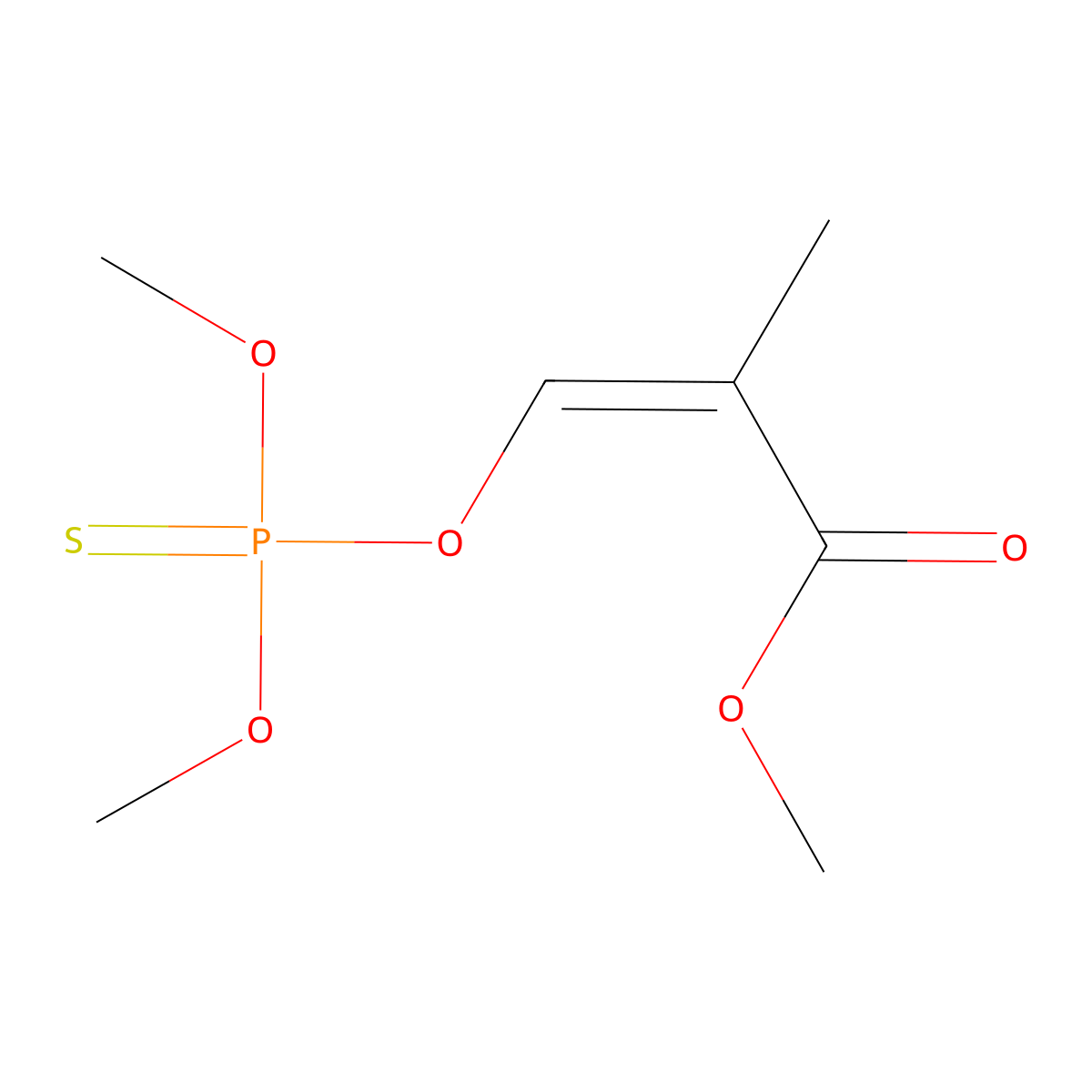Methacrifos molecular structure, CAS 62610-77-9