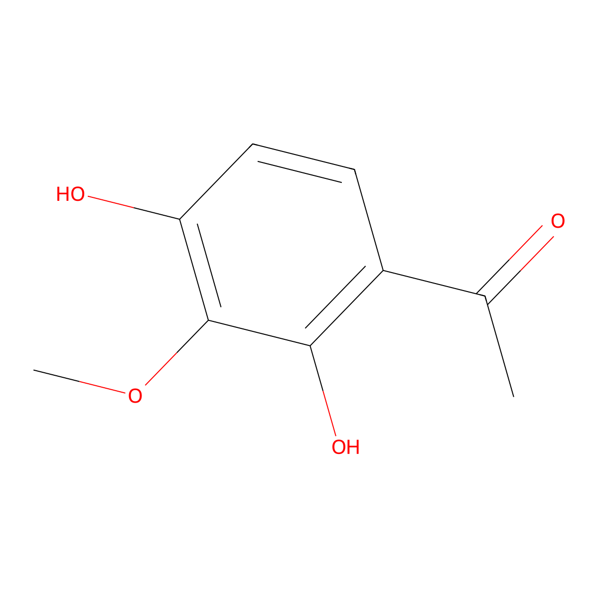 2',4'-Dihydroxy-3'-methoxyacetophenone molecular structure, CAS 62615-26-3