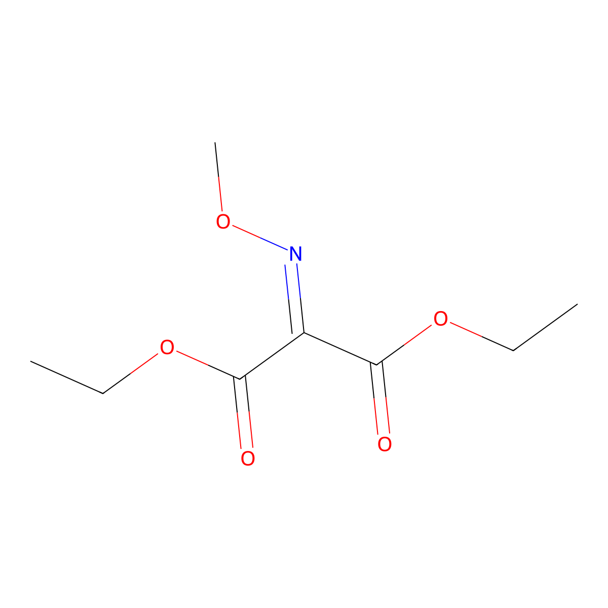 Diethyl 2-(methoxyimino)malonate molecular structure, CAS 62619-46-9
