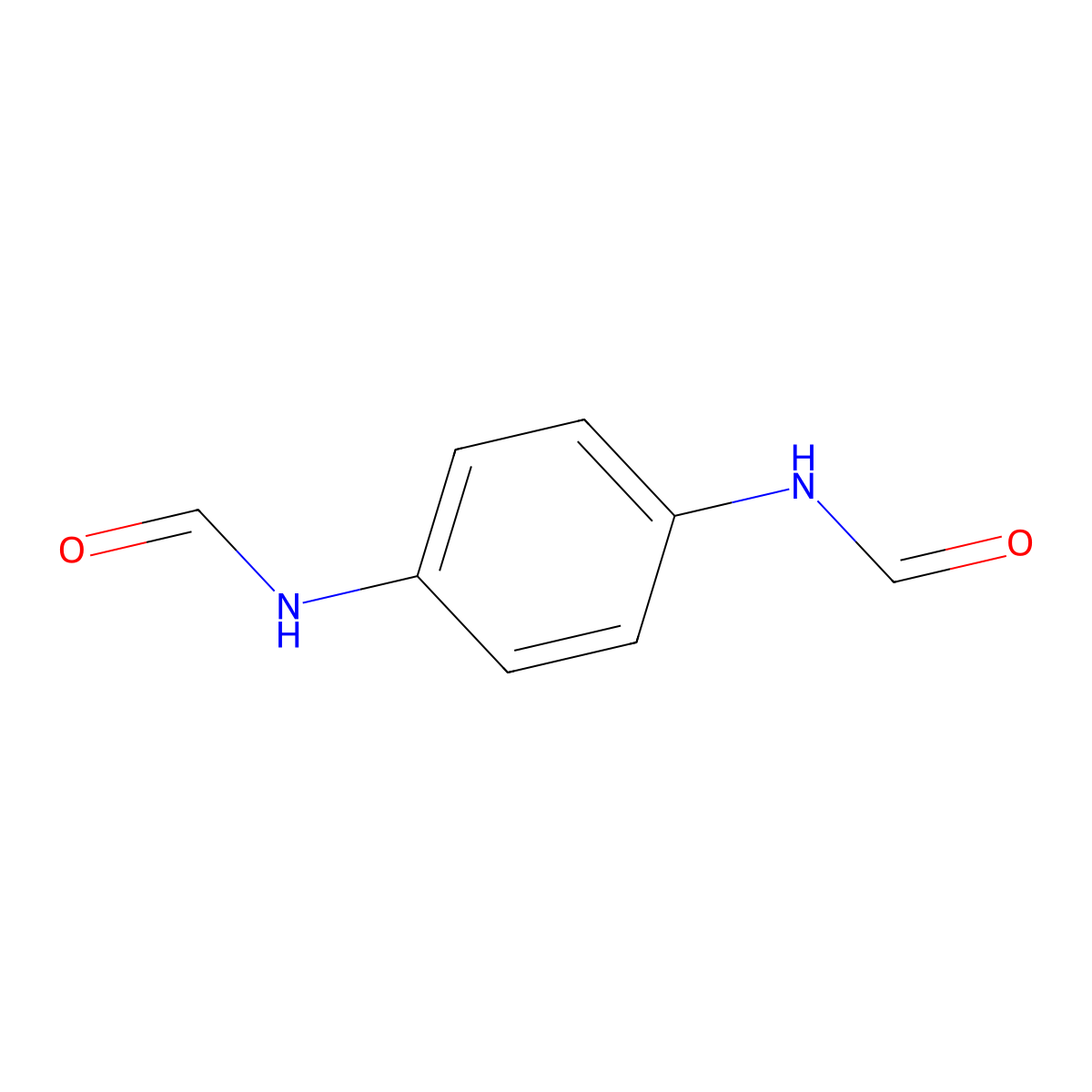 N,N'-1,4-Phenylenediformamide molecular structure, CAS 6262-22-2