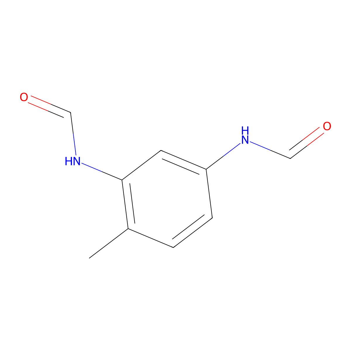 4-Methyl-N,N'-m-phenylenediformamide molecular structure, CAS 6262-23-3