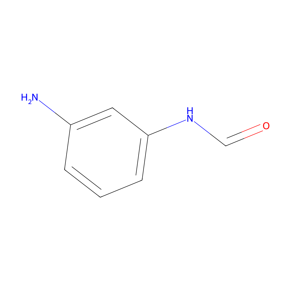 N-(3-aminophenyl)formamide molecular structure, CAS 6262-24-4