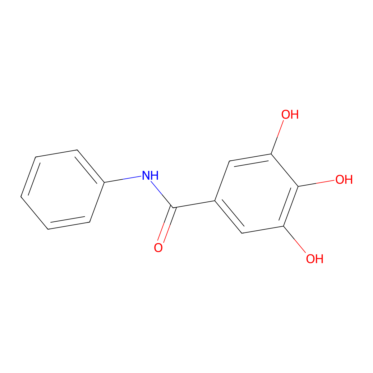 3,4,5-Trihydroxy-N-Phenylbenzamide molecular structure, CAS 6262-27-7