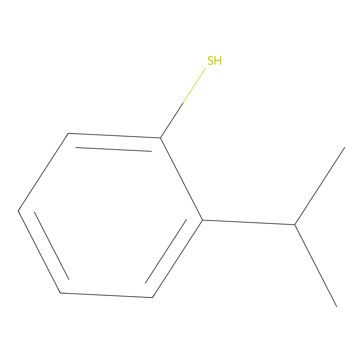 Benzenethiol, 2-(1-methylethyl)- molecular structure, CAS 6262-87-9