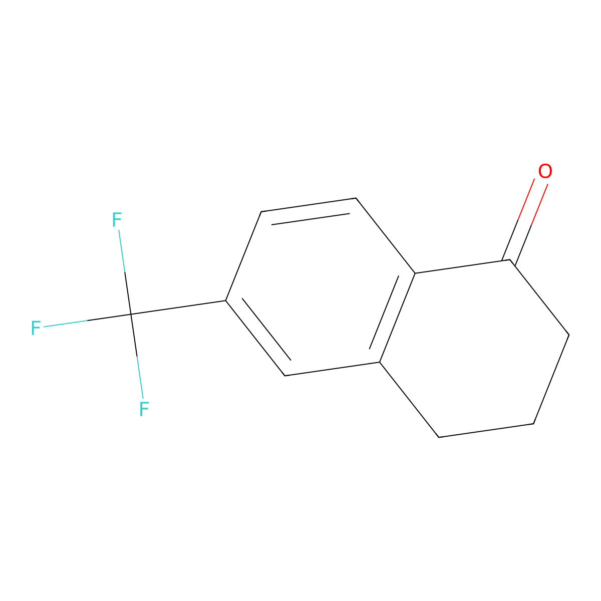 6-(Trifluoromethyl)-3,4-dihydronaphthalen-1(2H)-one molecular structure, CAS 62620-71-7