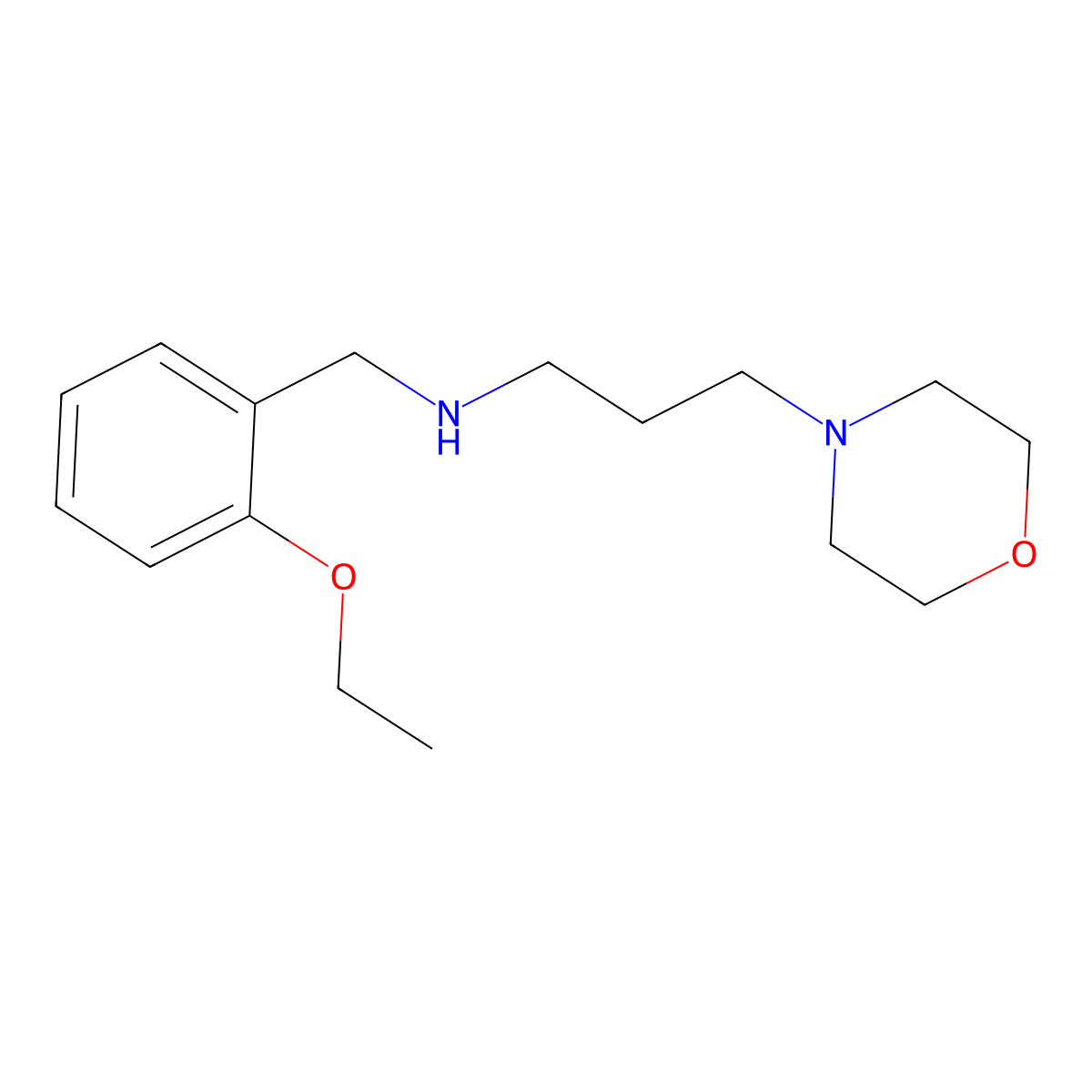 (2-Ethoxy-benzyl)-(3-morpholin-4-yl-propyl)-amine molecular structure, CAS 626208-42-2