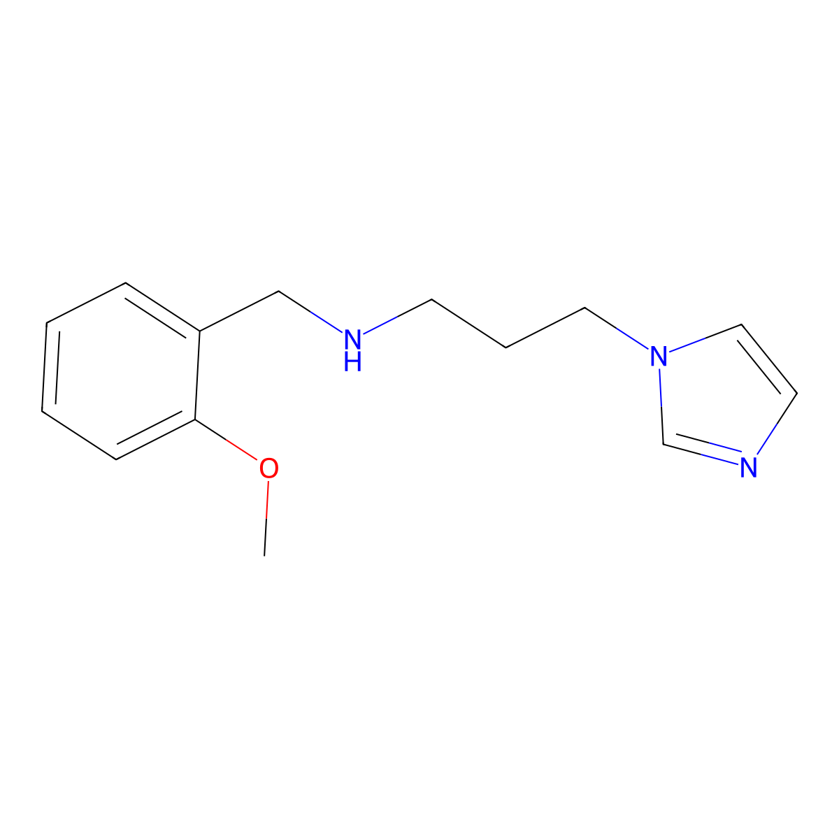 (3-Imidazol-1-yl-propyl)-(2-methoxy-benzyl)-amine molecular structure, CAS 626209-34-5
