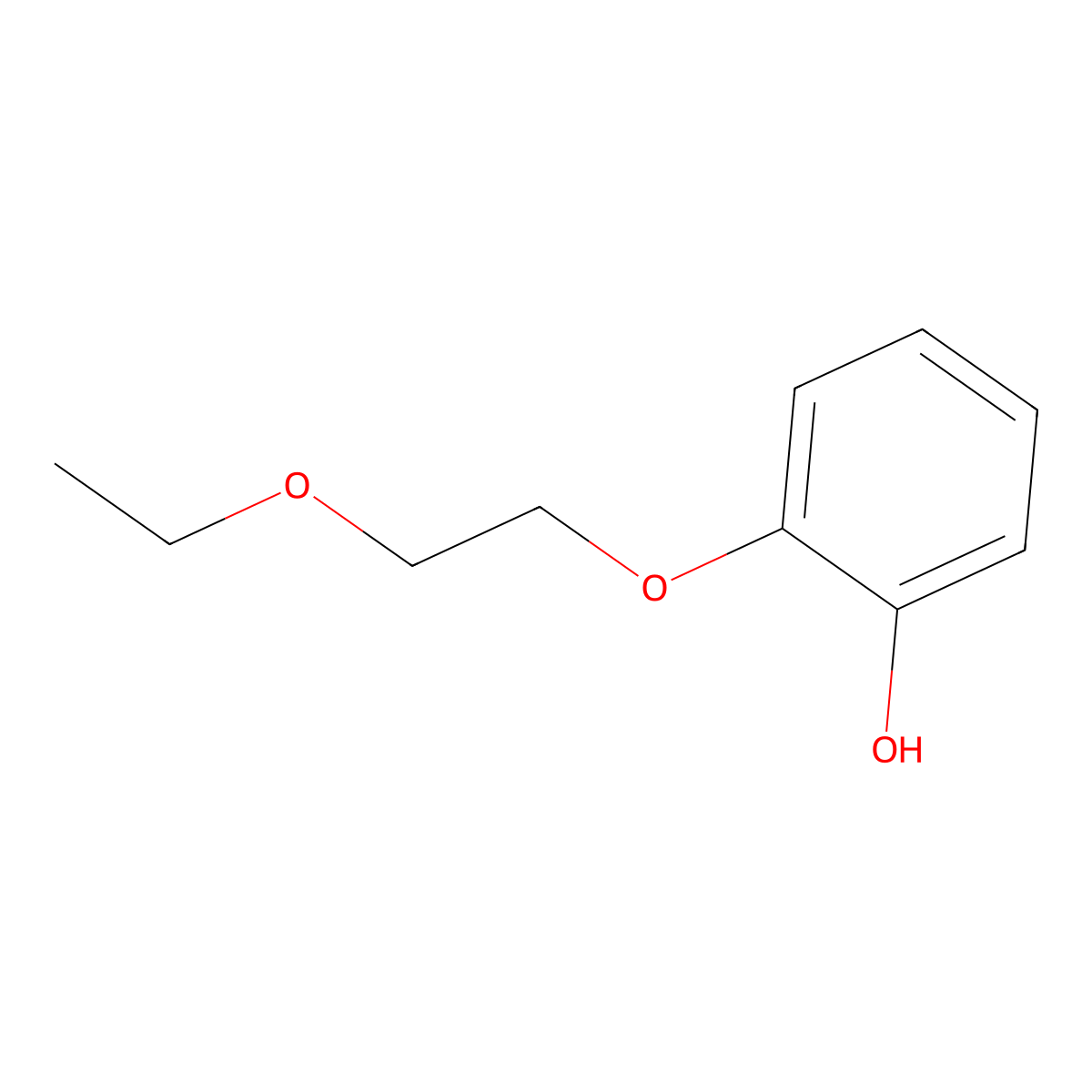 2-(2-Ethoxyethoxy)phenol molecular structure, CAS 62621-66-3
