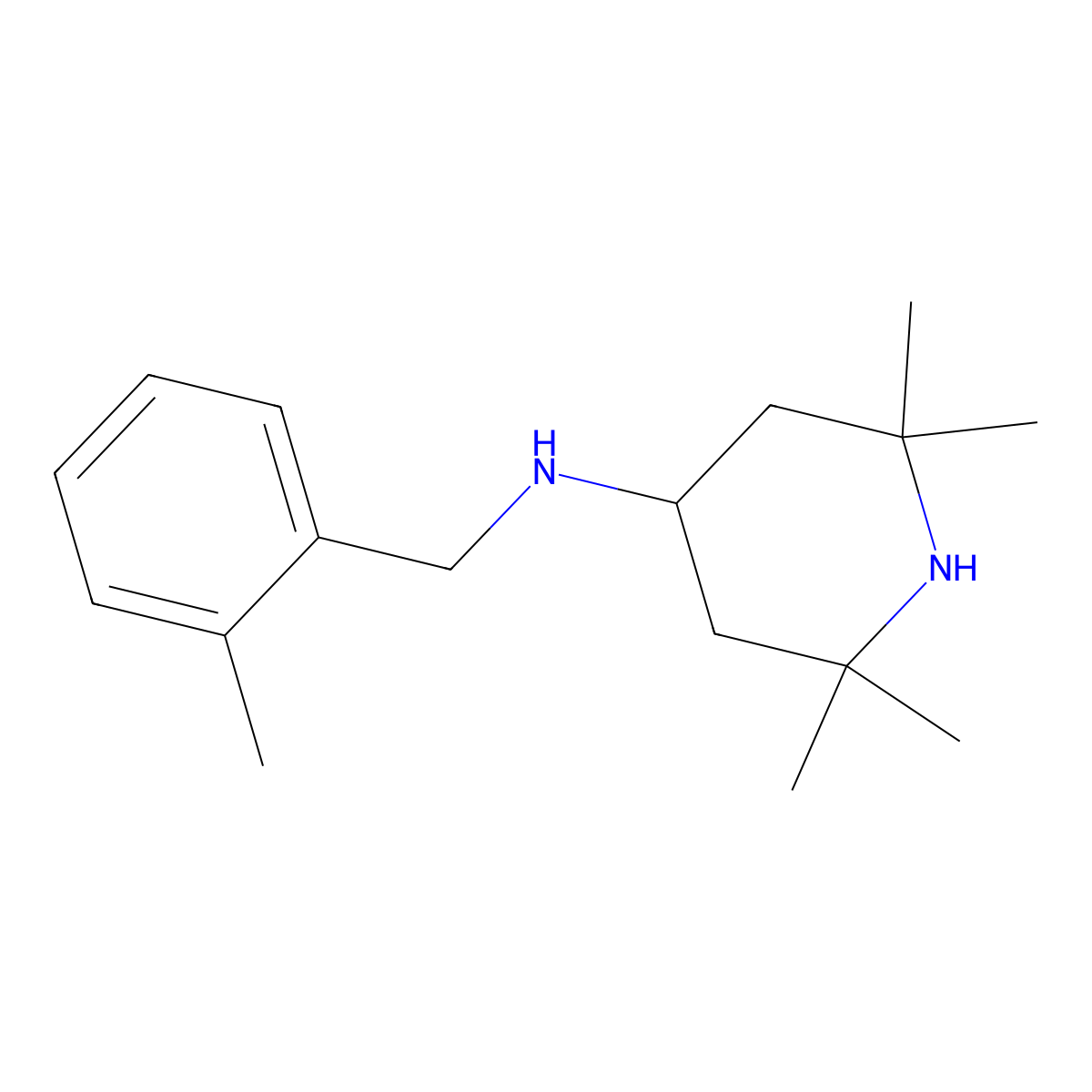 (2-Methyl-benzyl)-(2,2,6,6-tetramethyl-piperidin-4-yl)-amine molecular structure, CAS 626213-04-5