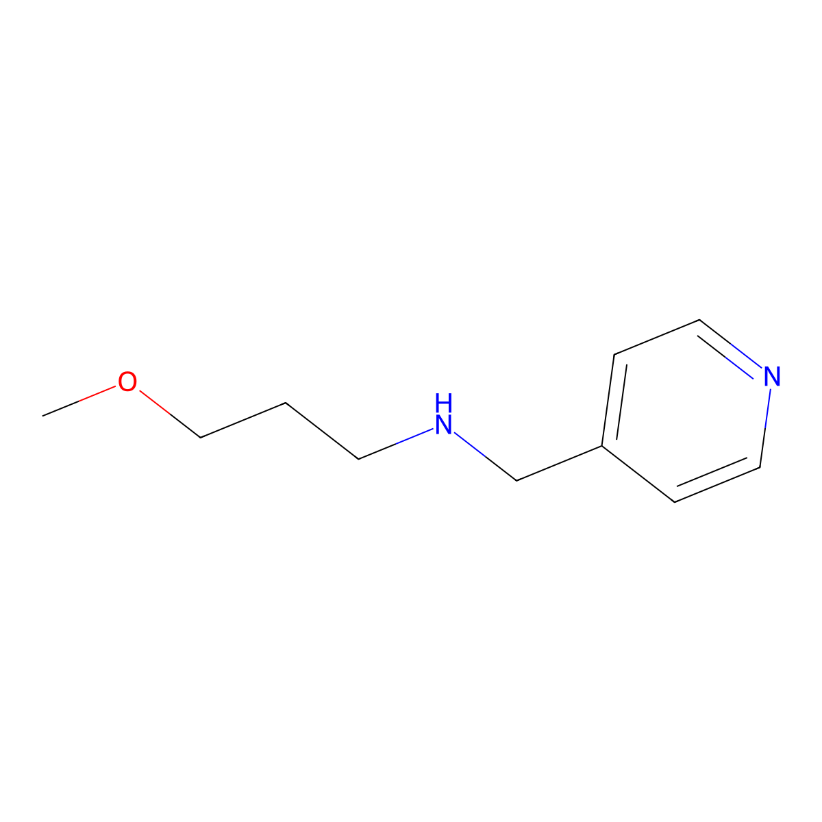 (3-Methoxy-propyl)-pyridin-4-ylmethyl-amine molecular structure, CAS 626214-45-7