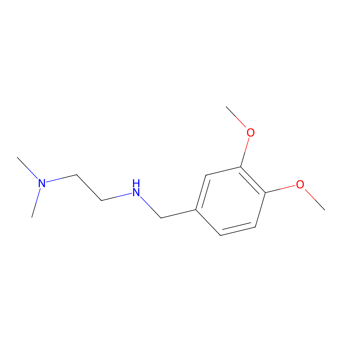 N'-(3,4-Dimethoxy-benzyl)-N,N-dimethyl-ethane-1,2-diamine molecular structure, CAS 626216-24-8
