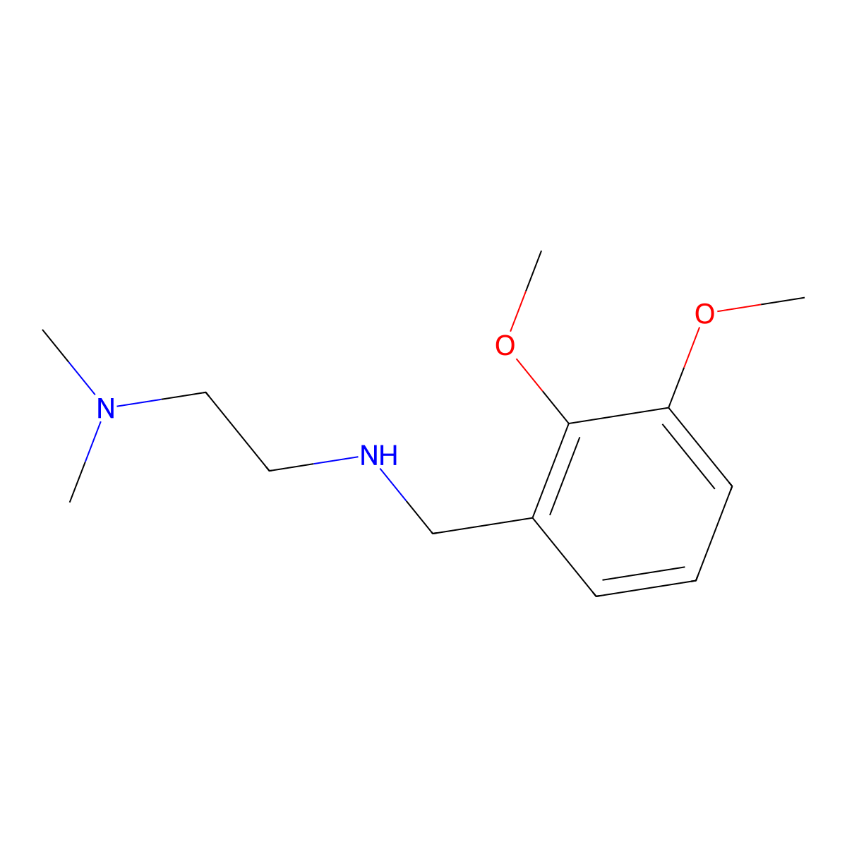 N'-(2,3-Dimethoxy-benzyl)-N,N-dimethyl-ethane-1,2-diamine molecular structure, CAS 626216-30-6