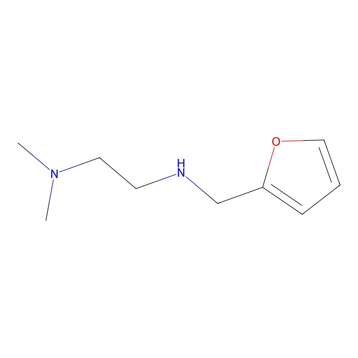 [2-(Dimethylamino)ethyl](furan-2-ylmethyl)amine molecular structure, CAS 626216-39-5