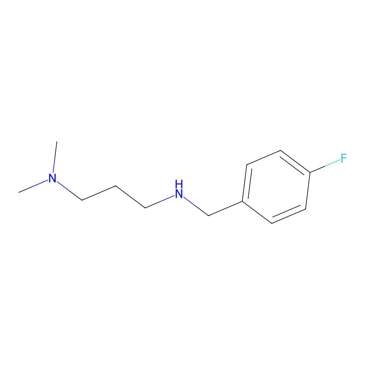 N1-(4-Fluorobenzyl)-N3,N3-dimethylpropane-1,3-diamine molecular structure, CAS 626216-48-6