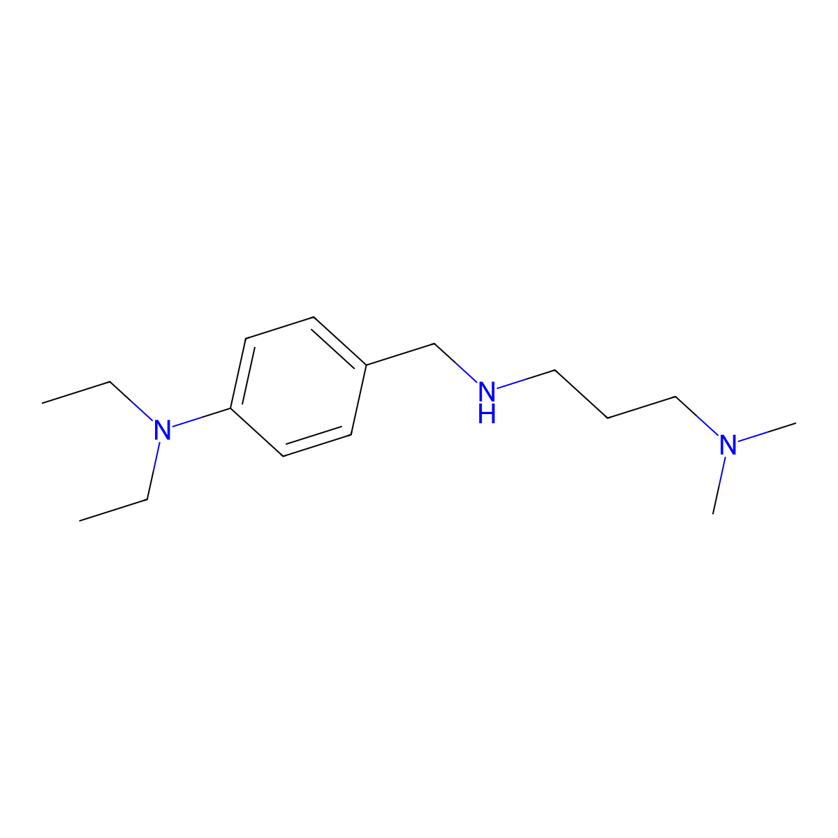 N-(4-Diethylamino-benzyl)-N',N'-dimethyl-propane-1,3-diamine molecular structure, CAS 626216-51-1
