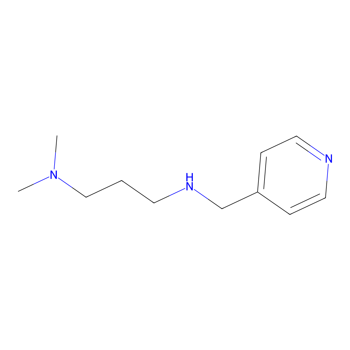 N,N-Dimethyl-N'-pyridin-4-ylmethyl-propane-1,3-diamine molecular structure, CAS 626216-60-2