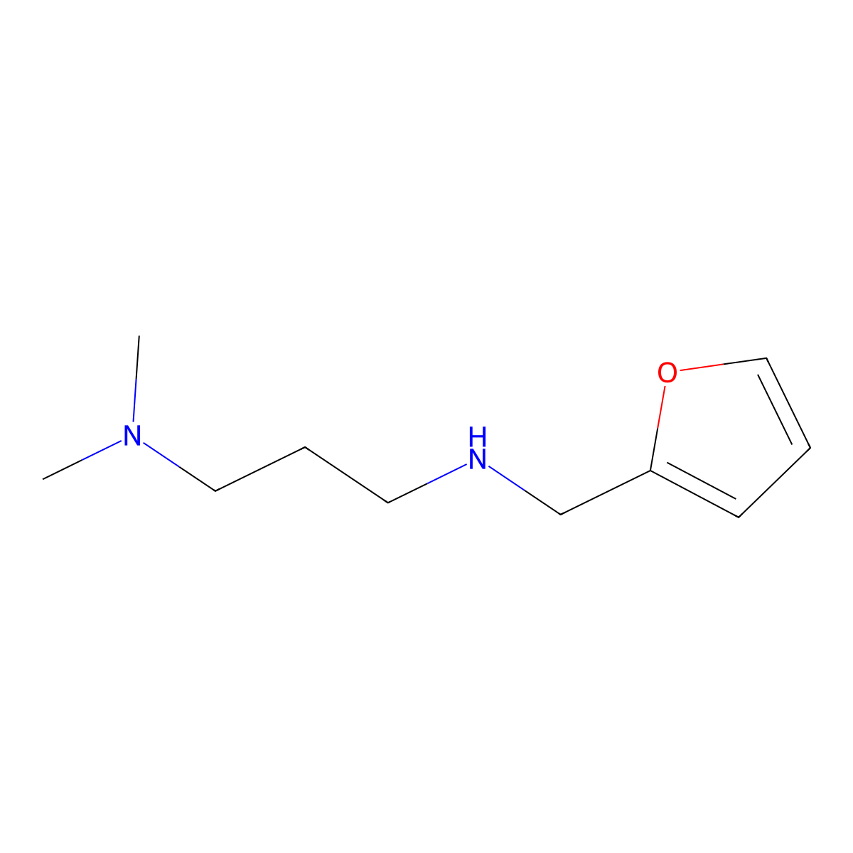 N'-Furan-2-ylmethyl-N,N-dimethyl-propane-1,3-diamine molecular structure, CAS 626216-63-5