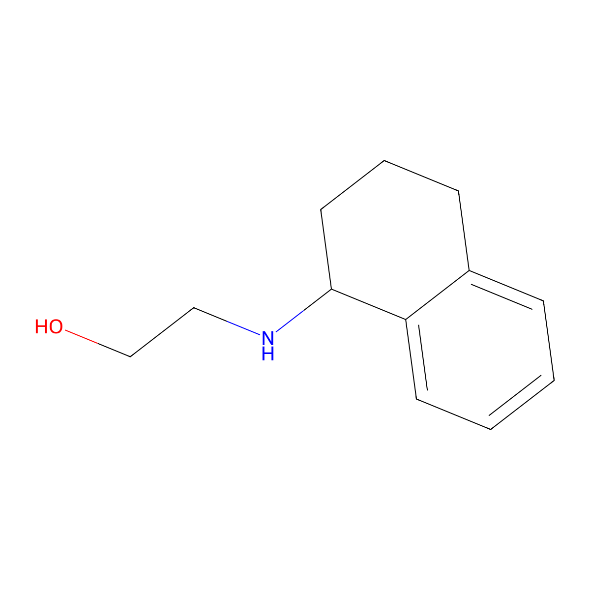 2-((1,2,3,4-Tetrahydronaphthalen-1-yl)amino)ethanol molecular structure, CAS 626218-06-2
