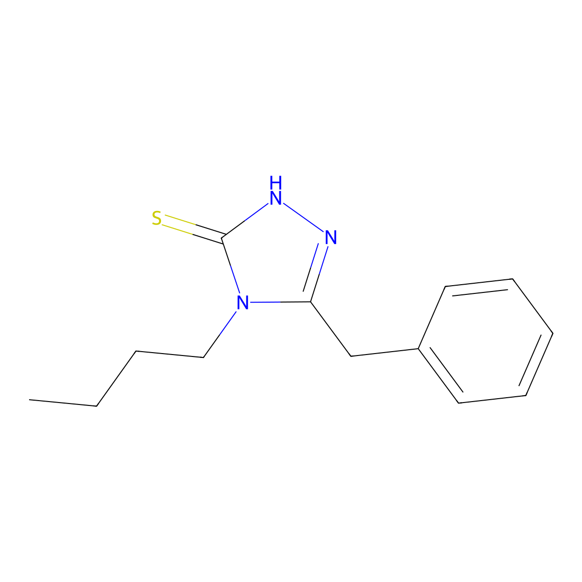 5-Benzyl-4-butyl-4H-1,2,4-triazole-3-thiol molecular structure, CAS 626223-99-2