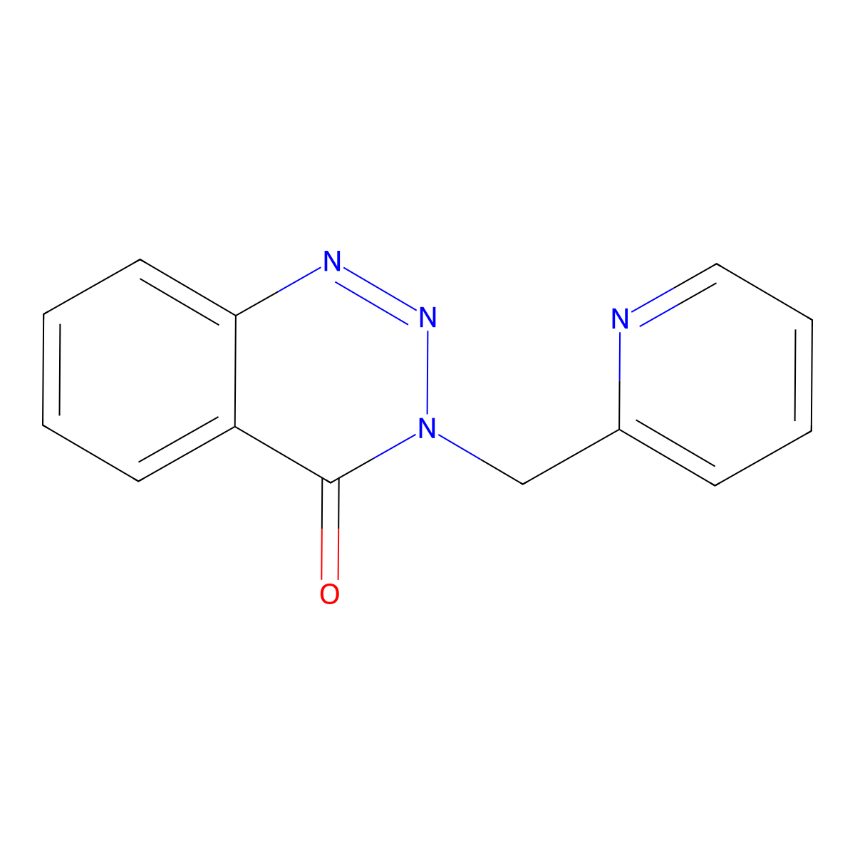 3-Pyridin-2-ylmethyl-3H-benzo[d][1,2,3]triazin-4-one molecular structure, CAS 626224-23-5