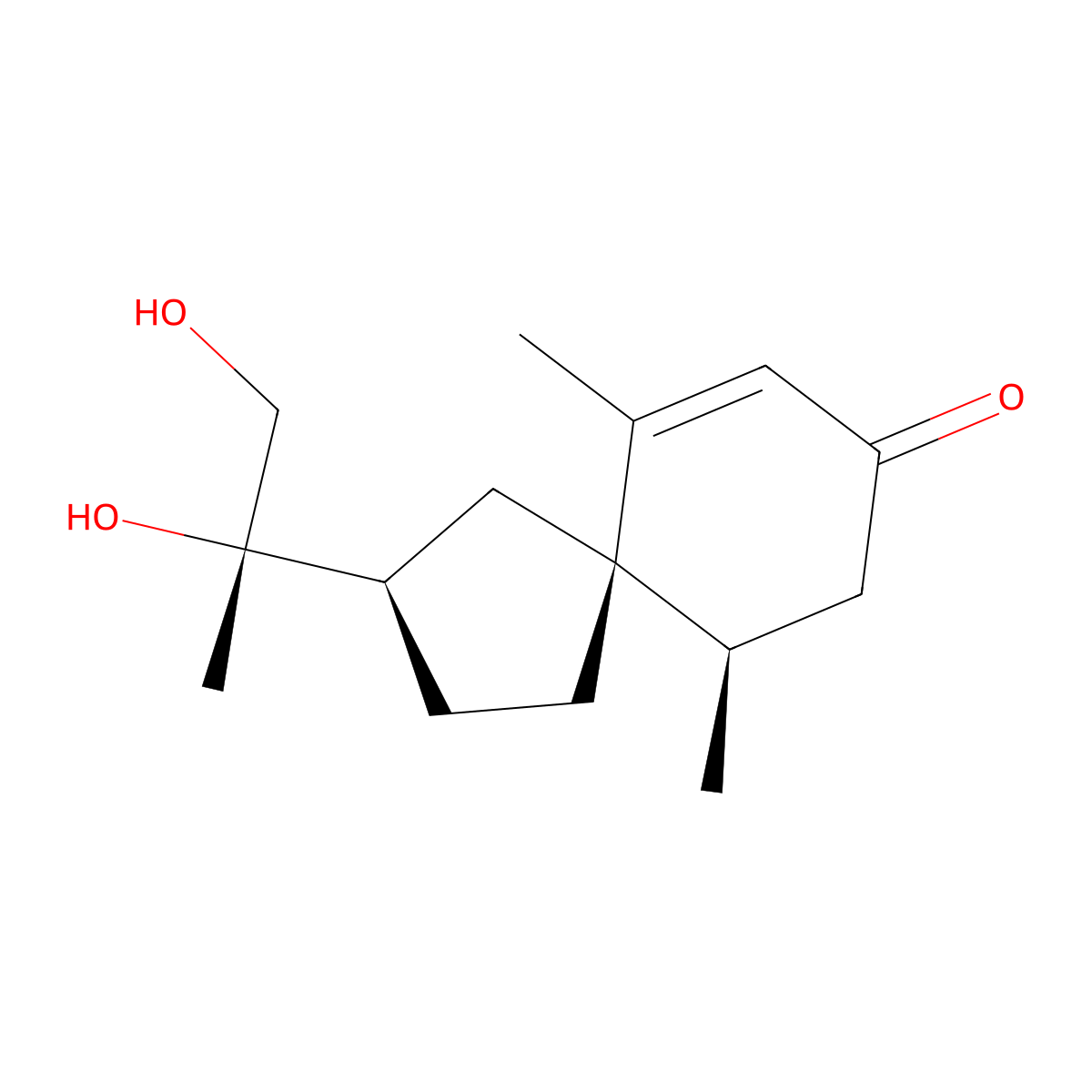 11S,12-Dihydroxyspirovetiv-1(10)-en-2-one molecular structure, CAS 62623-86-3