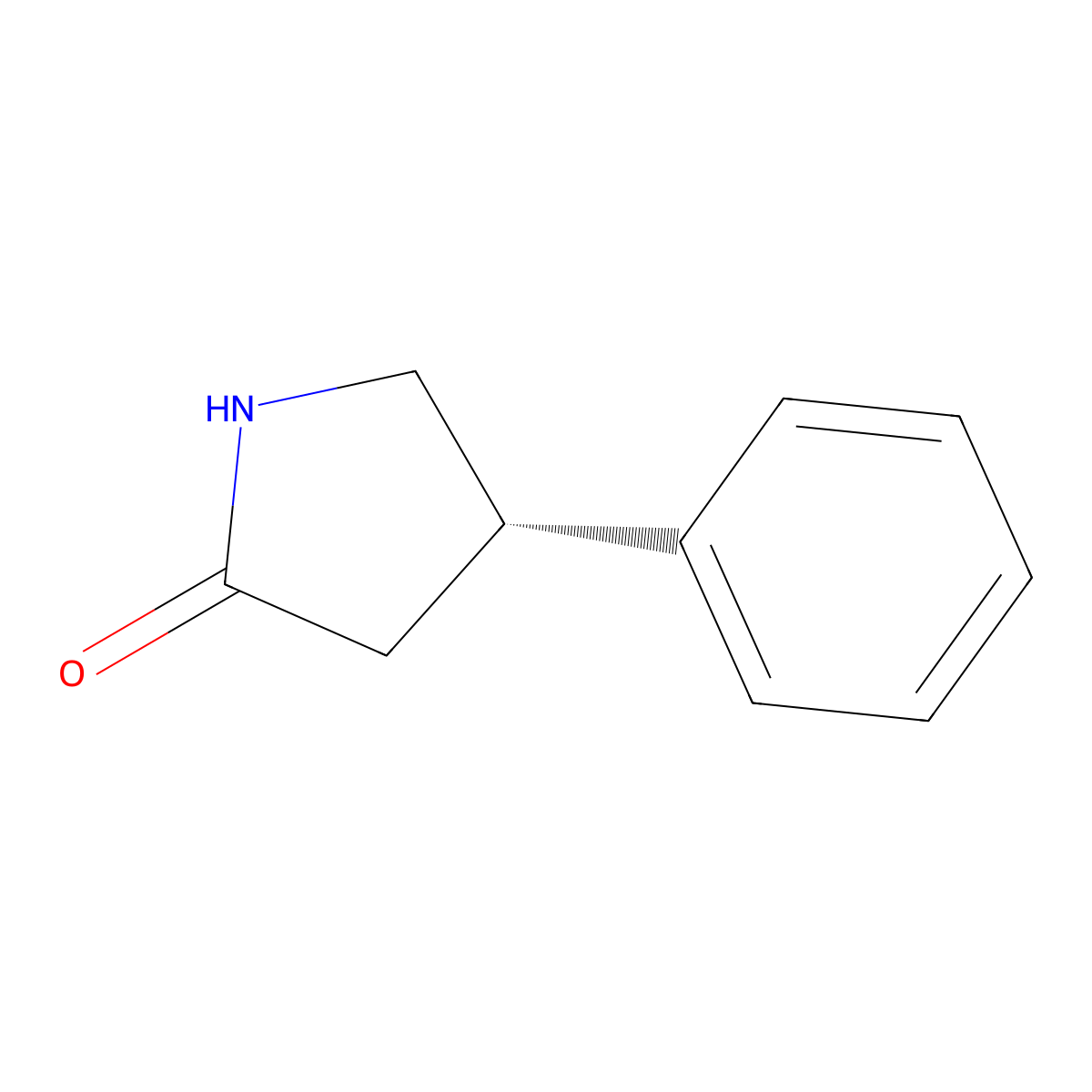 (S)-4-Phenylpyrrolidin-2-one molecular structure, CAS 62624-45-7