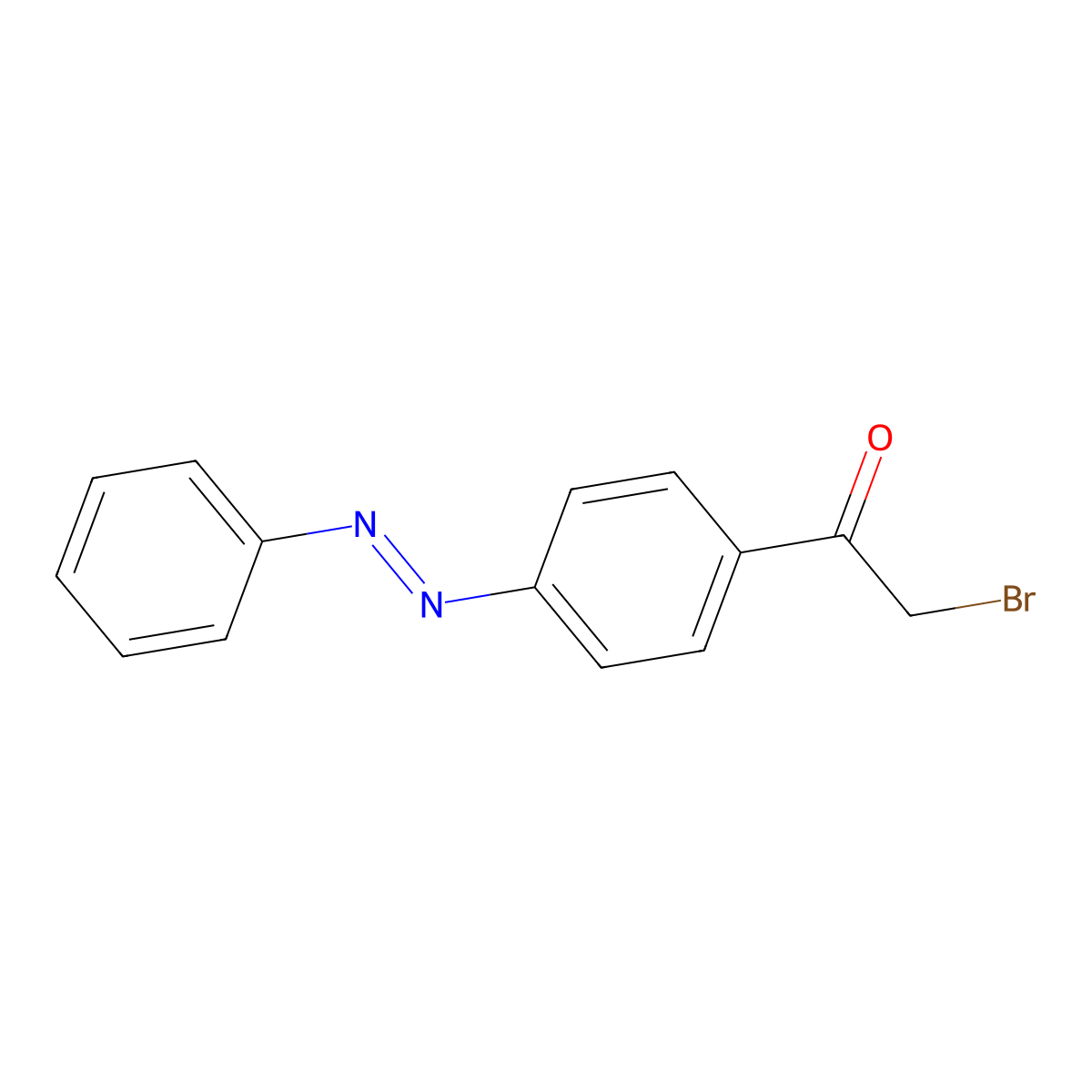 4-Phenylazophenacyl Bromide molecular structure, CAS 62625-24-5
