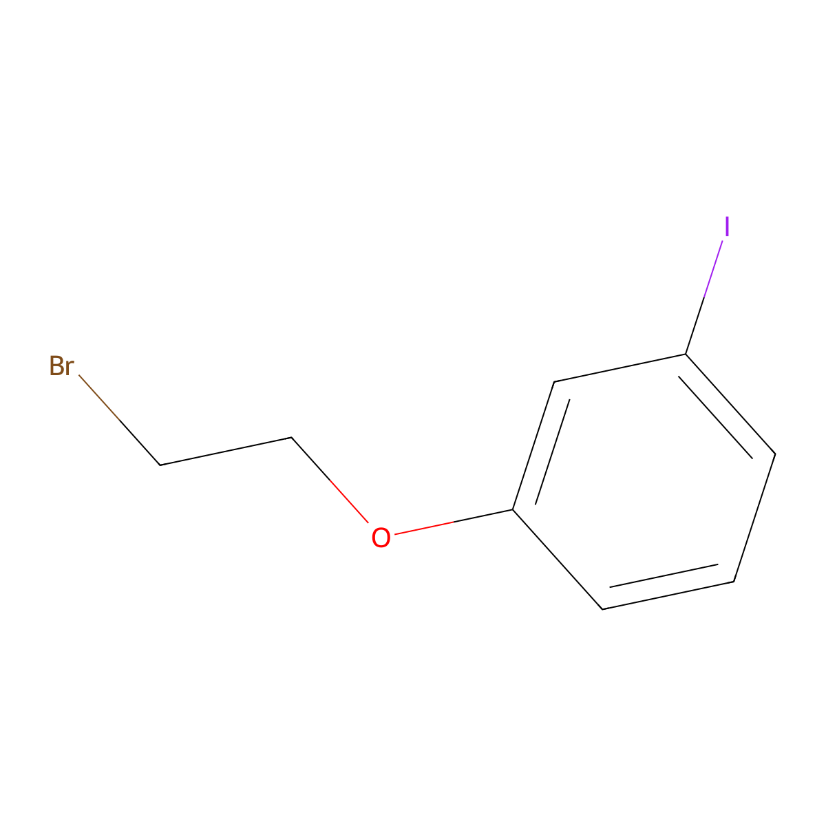 1-(2-Bromoethoxy)-3-iodobenzene molecular structure, CAS 626250-32-6