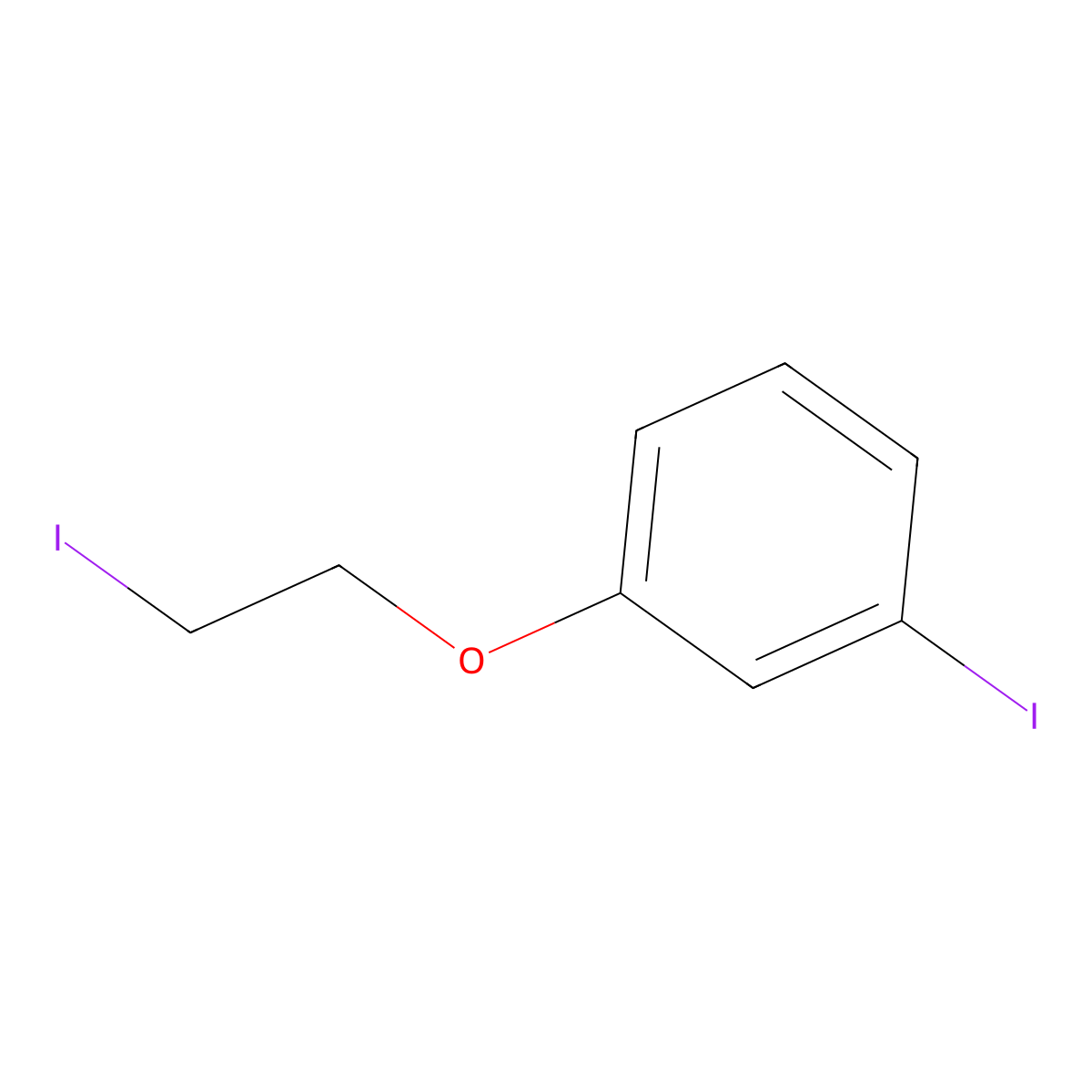 1-Iodo-3-(2-iodoethoxy)benzene molecular structure, CAS 626250-33-7