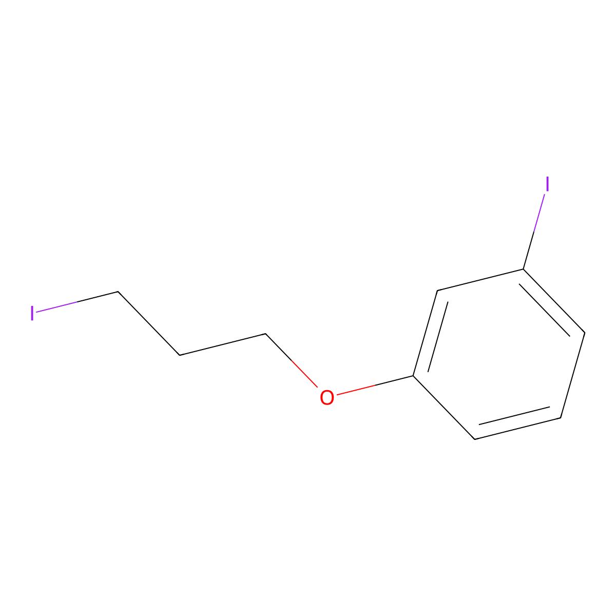 1-Iodo-3-(3-iodopropoxy)benzene molecular structure, CAS 626250-34-8