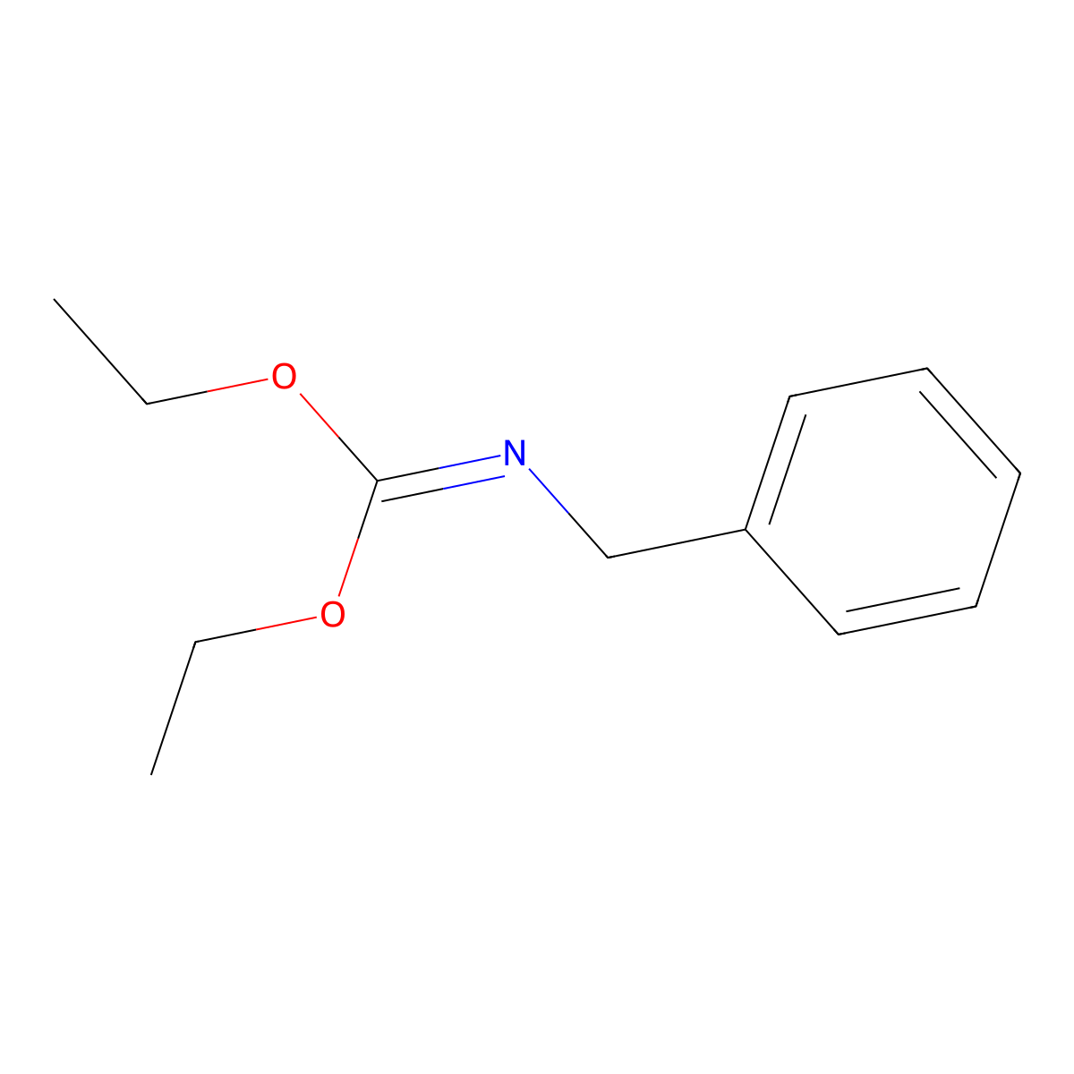 Diethyl N-benzylimidocarbonate molecular structure, CAS 6263-03-2
