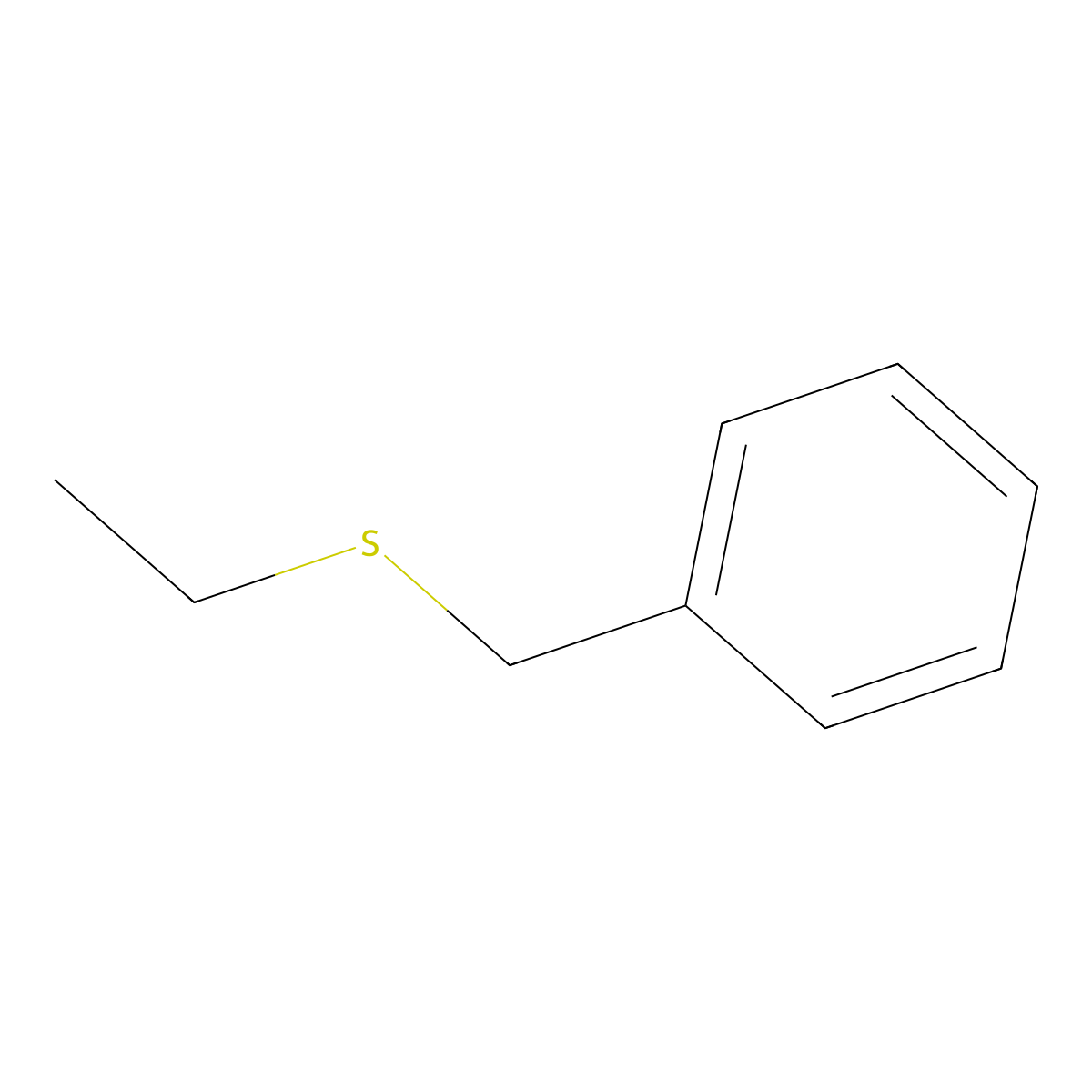 ((Ethylthio)methyl)benzene molecular structure, CAS 6263-62-3