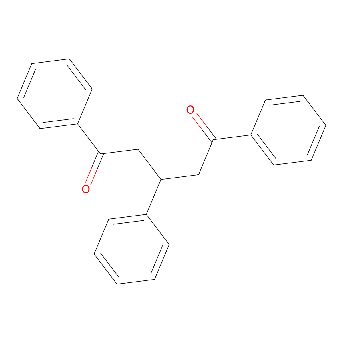 1,3,5-Triphenyl-1,5-pentadione molecular structure, CAS 6263-84-9