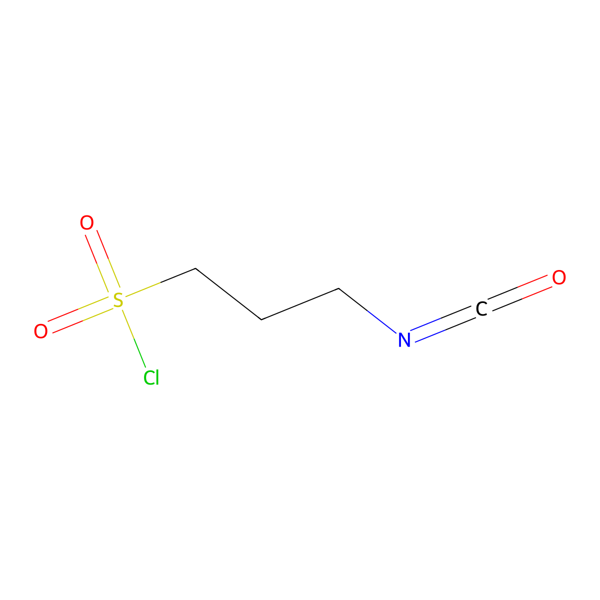 3-Isocyanatopropane-1-sulfonyl chloride molecular structure, CAS 62635-90-9