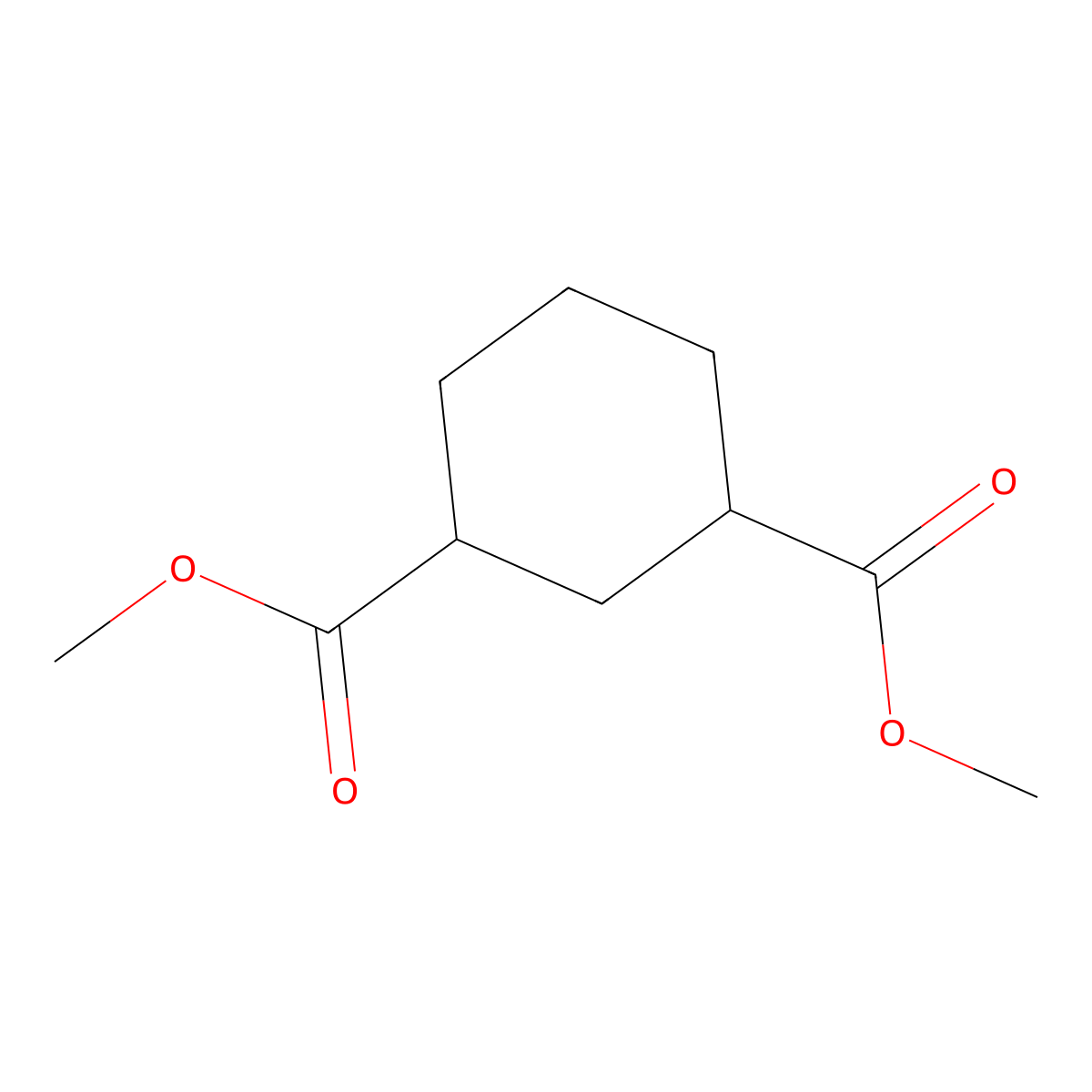 Dimethyl cyclohexane-1,3-dicarboxylate molecular structure, CAS 62638-06-6
