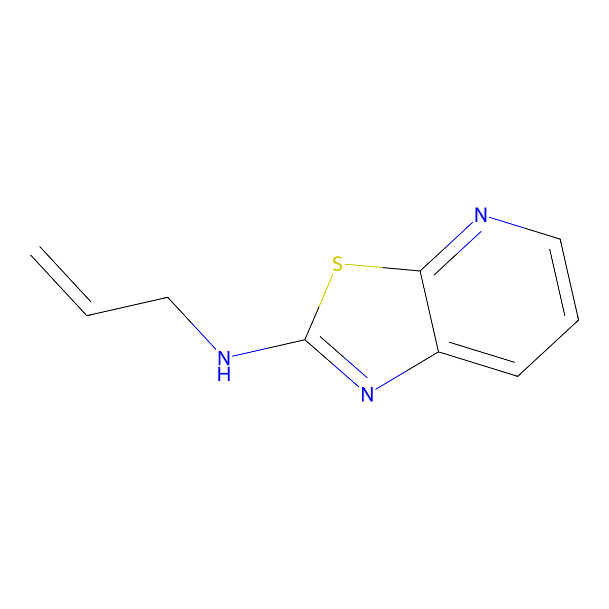 N-(prop-2-en-1-yl)[1,3]thiazolo[5,4-b]pyridin-2-amine molecular structure, CAS 62638-71-5