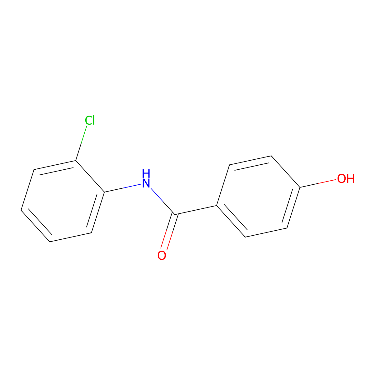 N-(2-chlorophenyl)-4-hydroxybenzamide molecular structure, CAS 62639-20-7