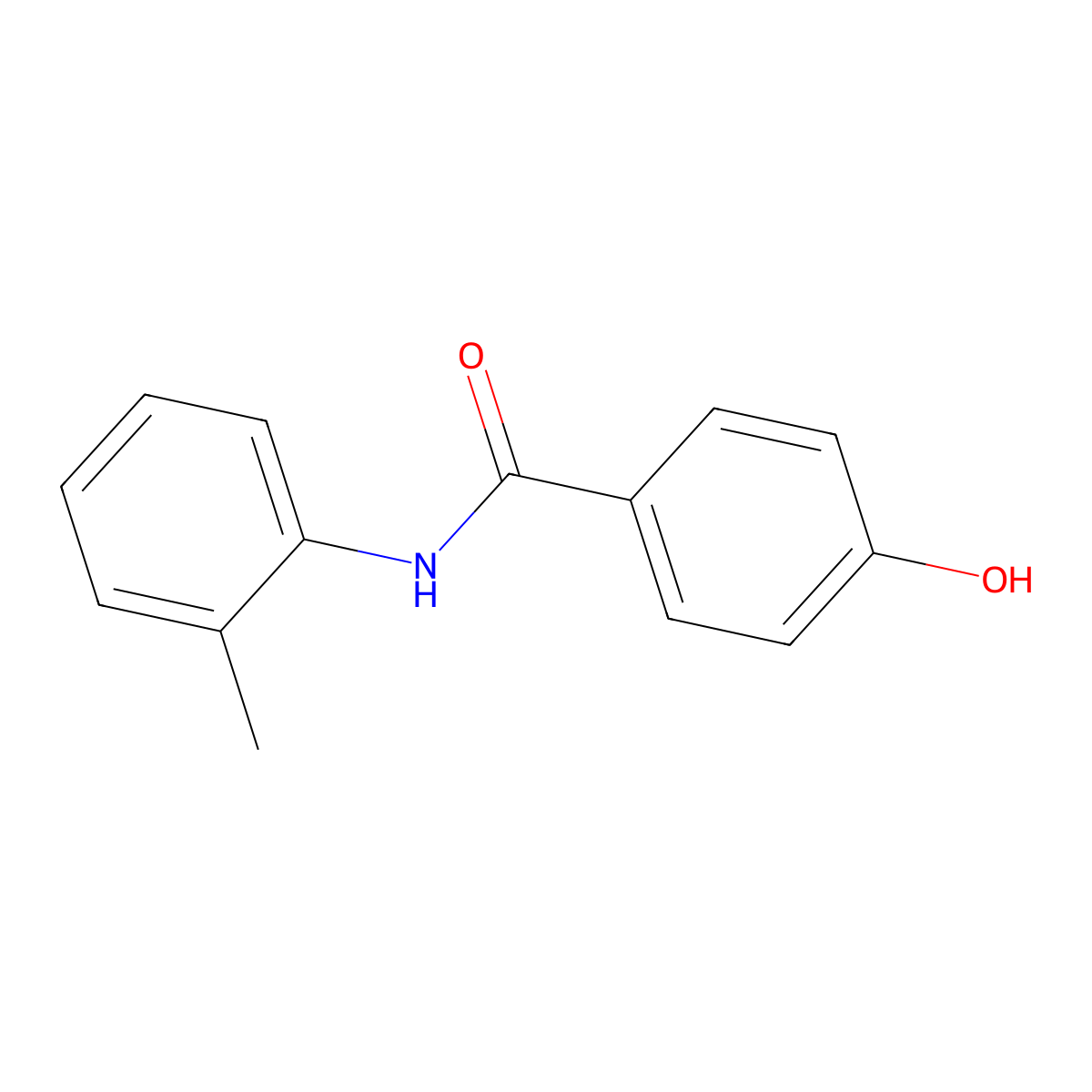 4-hydroxy-N-(2-methylphenyl)benzamide molecular structure, CAS 62639-21-8