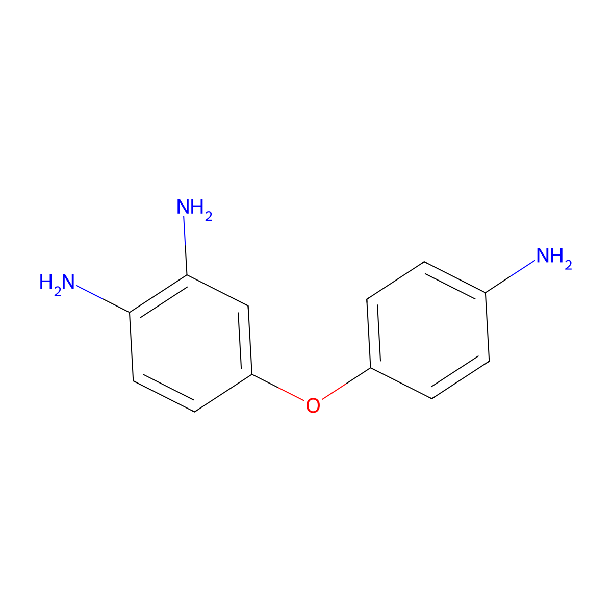 1,2-Benzenediamine, 4-(4-aminophenoxy)- molecular structure, CAS 6264-66-0