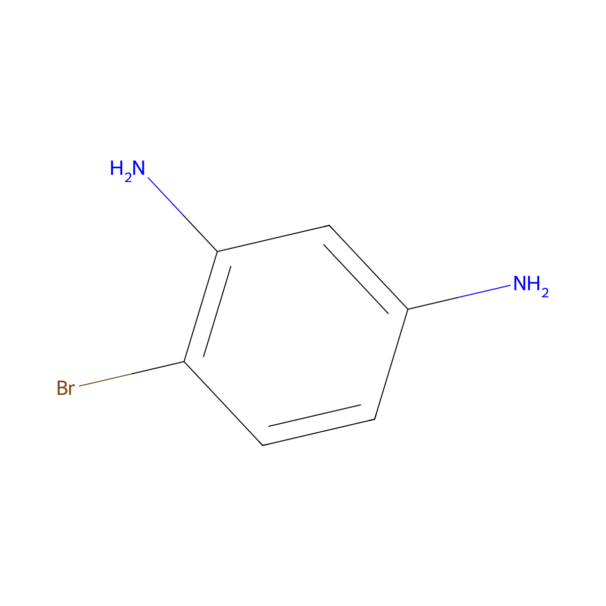 4-Bromobenzene-1,3-diamine molecular structure, CAS 6264-69-3
