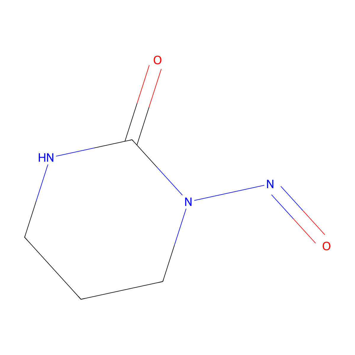 2(1H)-Pyrimidinone, tetrahydro-1-nitroso- molecular structure, CAS 62641-66-1