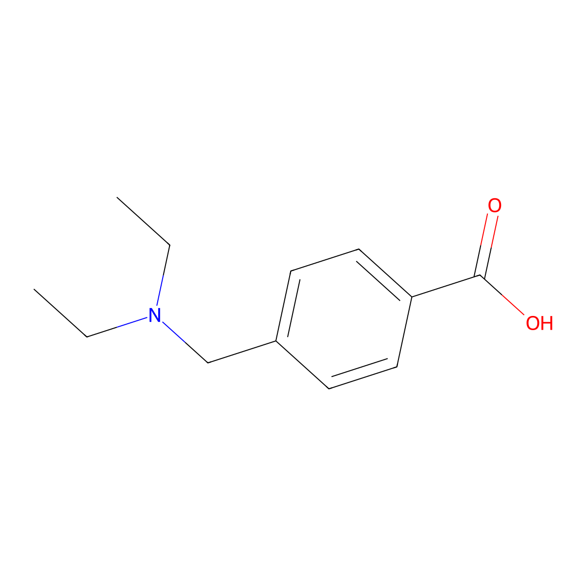 4-[(Diethylamino)methyl]benzoic acid molecular structure, CAS 62642-59-5