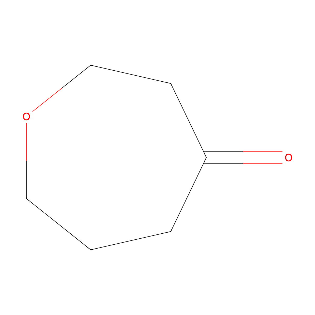 Oxepan-4-one molecular structure, CAS 62643-19-0