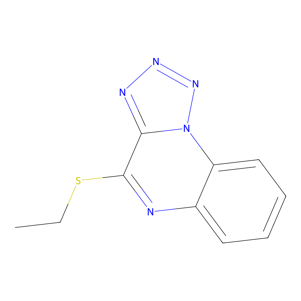 4-(Ethylsulfanyl)tetrazolo[1,5-a]quinoxaline molecular structure, CAS 62645-08-3