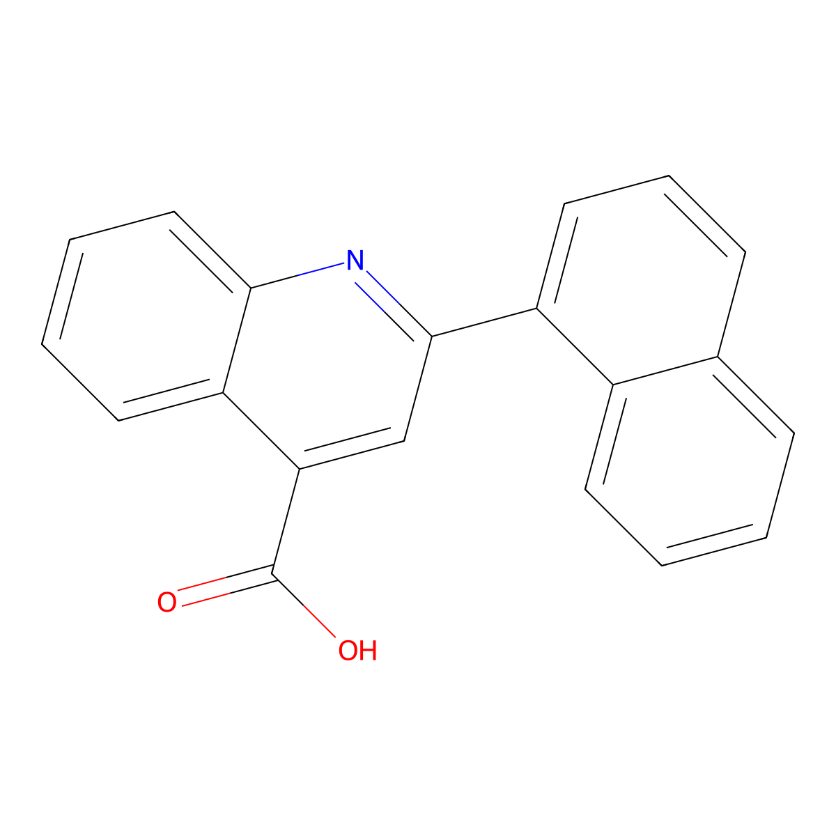 2-(Naphthalen-1-yl)quinoline-4-carboxylic acid molecular structure, CAS 6265-23-2