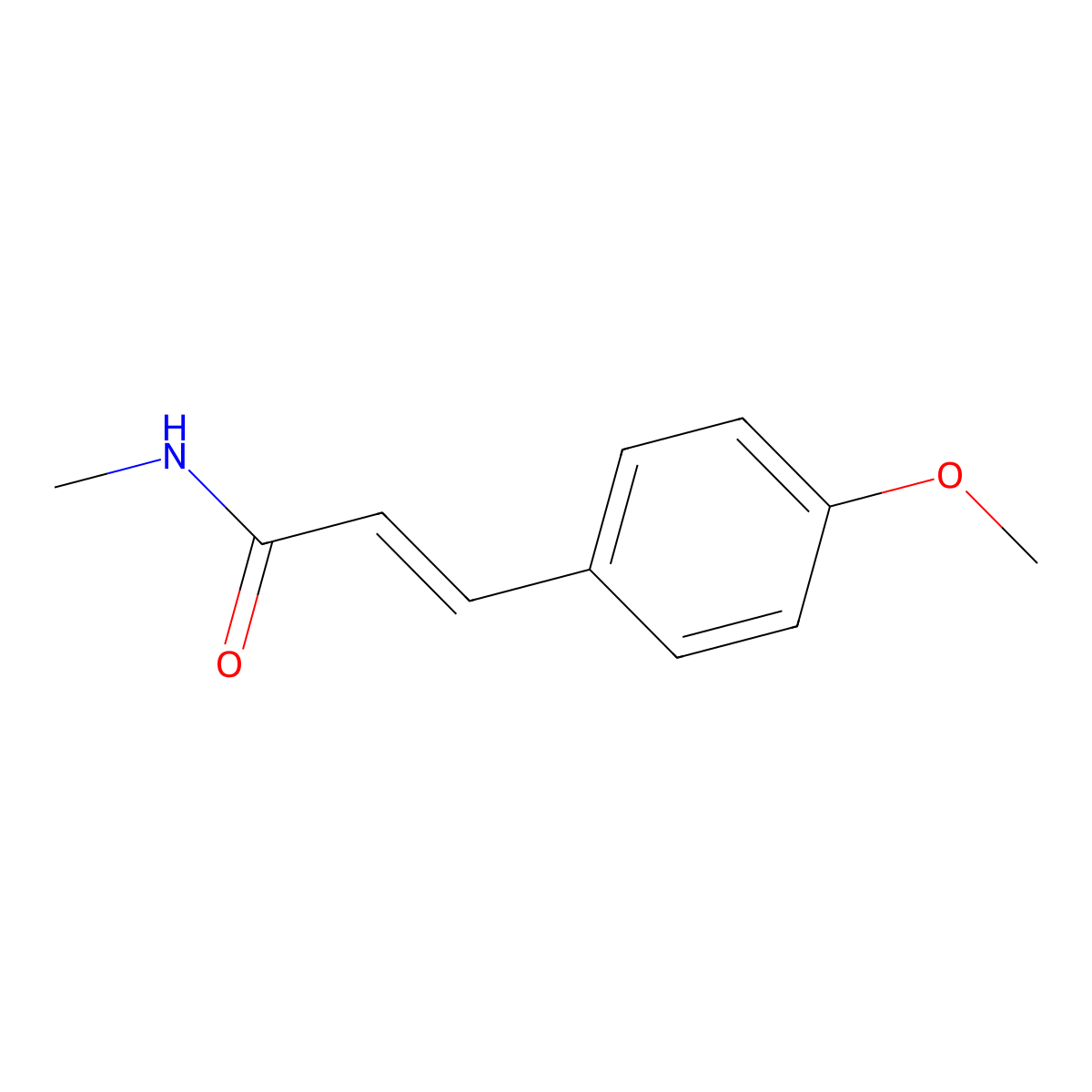 3-(4-Methoxyphenyl)-N-methylprop-2-enamide molecular structure, CAS 6265-24-3