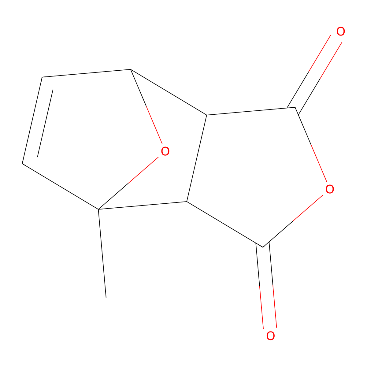 4-Methyl-3a,4,7,7a-tetrahydro-4,7-epoxy-2-benzofuran-1,3-dione molecular structure, CAS 62653-25-2